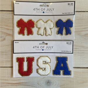 Patriotic 4th of July Sticker & Patch Set – 6 Pieces
